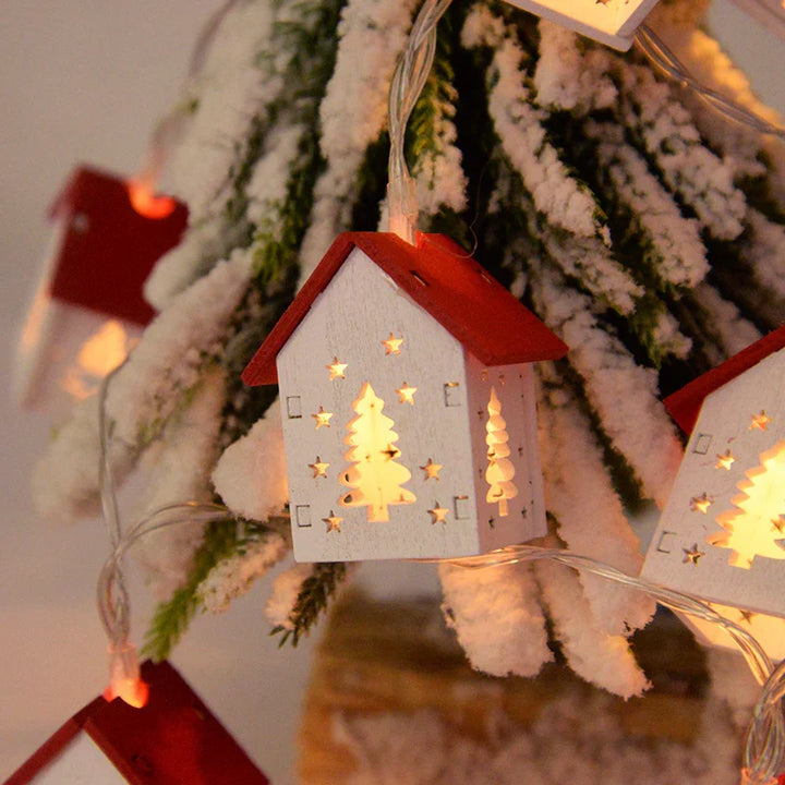 Træ-julehuse med LED-belysning – GlowHouse
