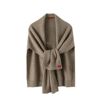 Women's knitted cape made of soft material – Lorena