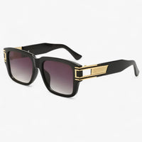 Vintage sunglasses with square frame & teardrop detail – Elvoir