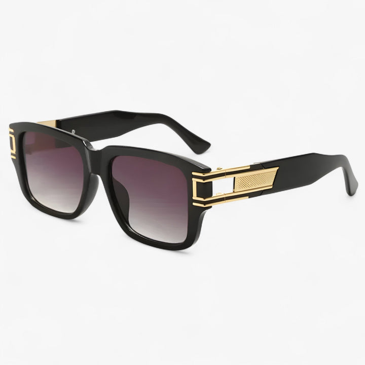 Vintage sunglasses with square frame & teardrop detail – Elvoir