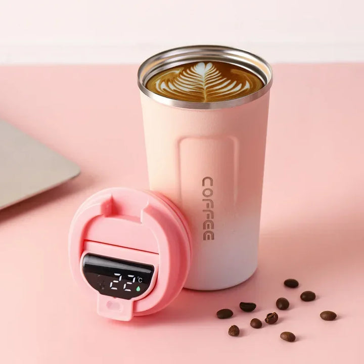 Vaso térmico de acero inoxidable con indicador de temperatura inteligente – TempMate