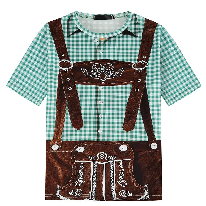 T-skjorte i lederhosen-stil – WiesnSkjorte Oktoberfest 2025