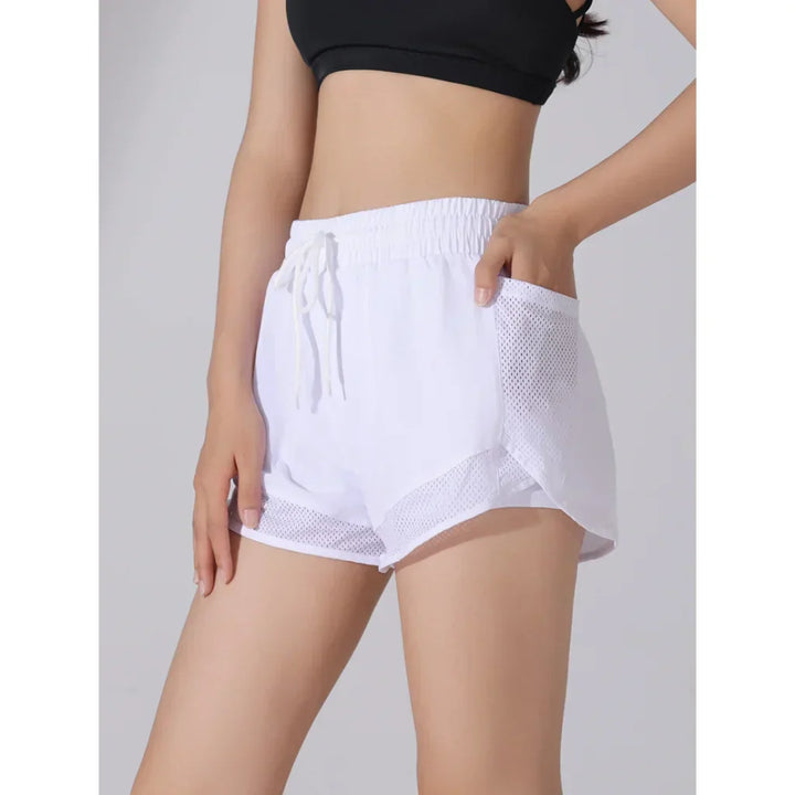 Breathable & Quick-Drying High-Waist Fitness Shorts for Women – Mira