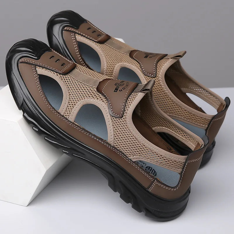 Breathable & Stylish Mesh Sandals for Men – Leon