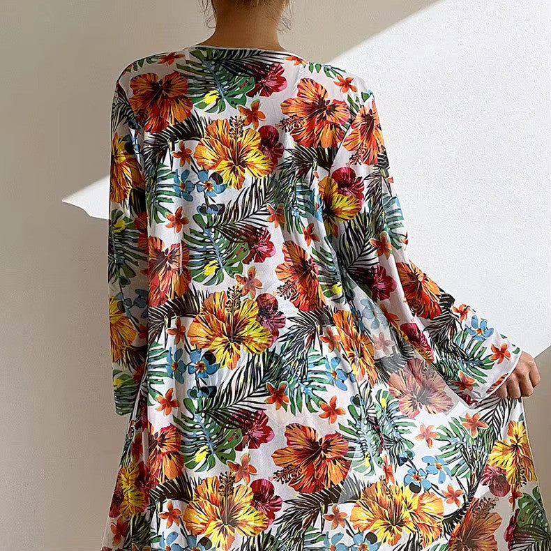 Bikinisæt med høj talje og cover-up – Amira