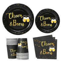 Disposable Party Tableware Set "Cheers & Beers" (for 16 Guests) – CheersSet Oktoberfest 2025