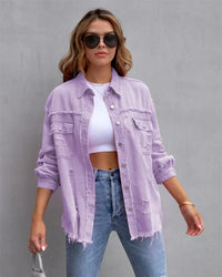 Boho Women's Denim Jacket with Ibiza Flair & Slim Fit for Spring/Summer – Yara