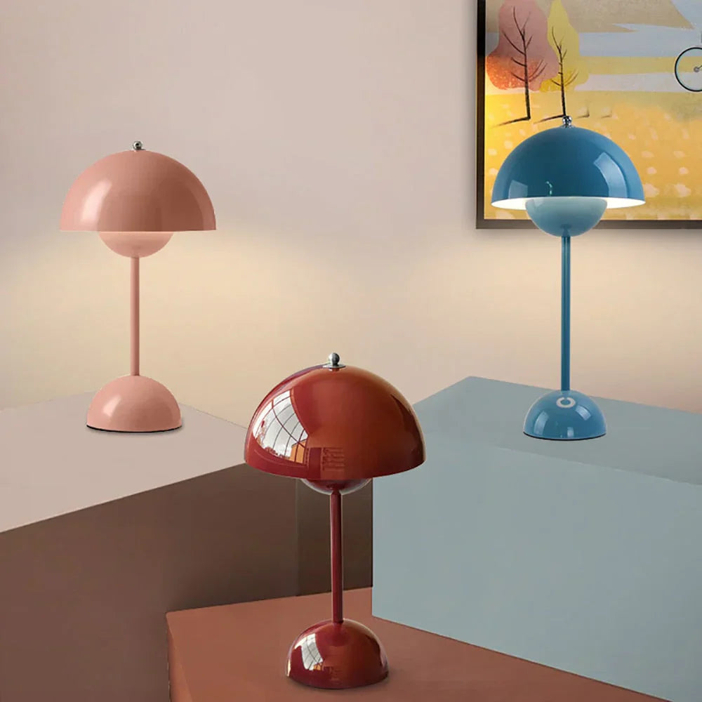 Trendy Mushroom-Shaped Designer Lamp - MushLuxe