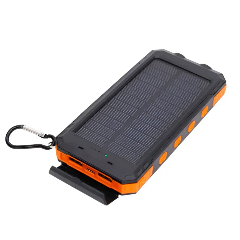 Solar-powered power bank with flashlight – SolarCharge Pro