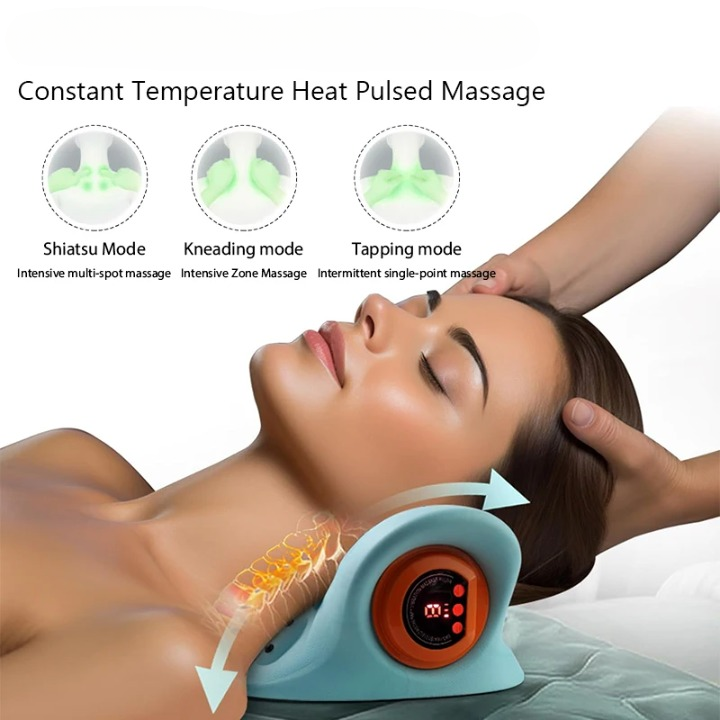 Electric Neck and Shoulder Massager with Traction Support – Lyra