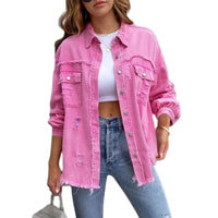 Boho Women's Denim Jacket with Ibiza Flair & Slim Fit for Spring/Summer – Yara