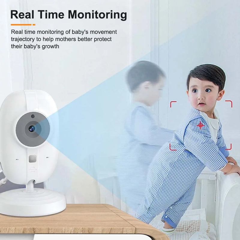 3,5-Zoll Video-Babyphone mit Nachtsicht, Temperaturanzeige und Gegensprechanlage