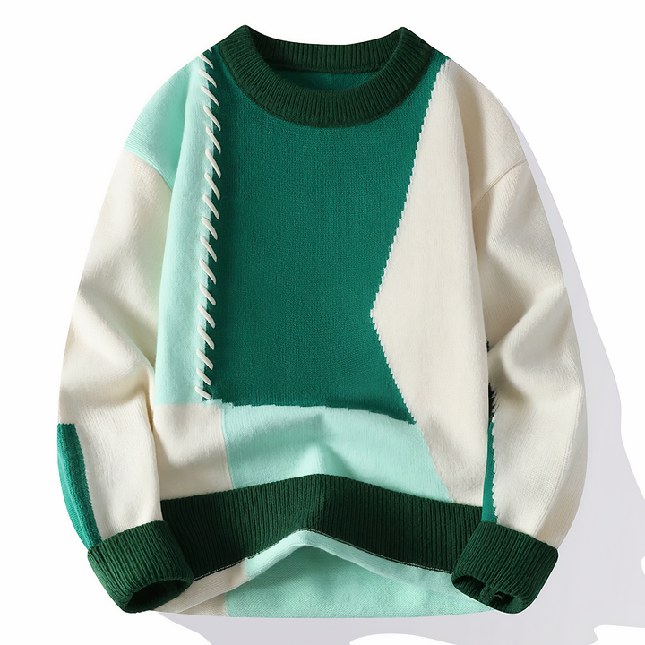 Patchwork Men's Sweater - Jasper
