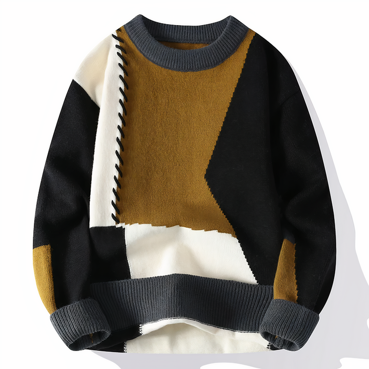 Patchwork Men's Sweater - Jasper