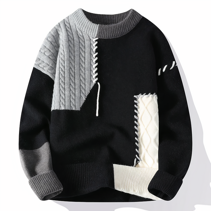 Patchwork Men's Sweater - Jasper
