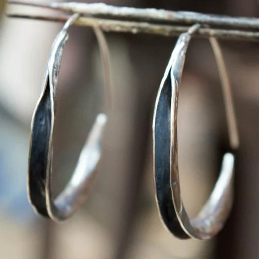 Simple Earrings Large Circles – Luna