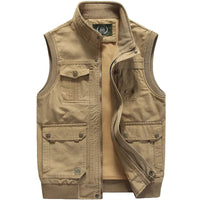 Chaleco vintage para exteriores con bolsillos prácticos para hombre – Elias