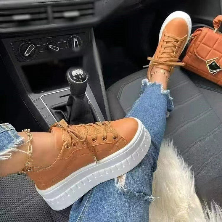 Stylish Luxury Platform Women's Sneakers – Nina