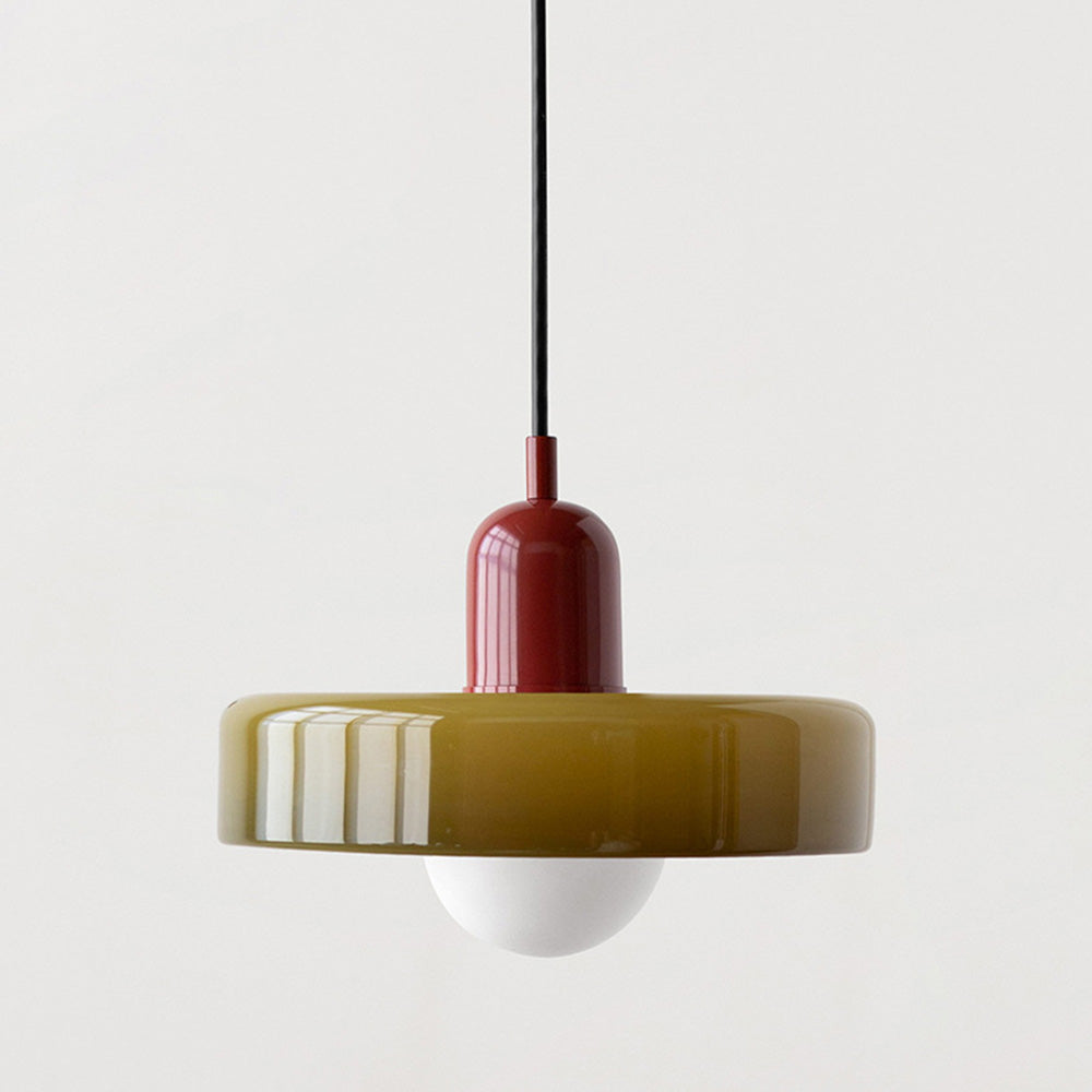 Lámpara colgante colorida estilo Bauhaus - StiloGlas