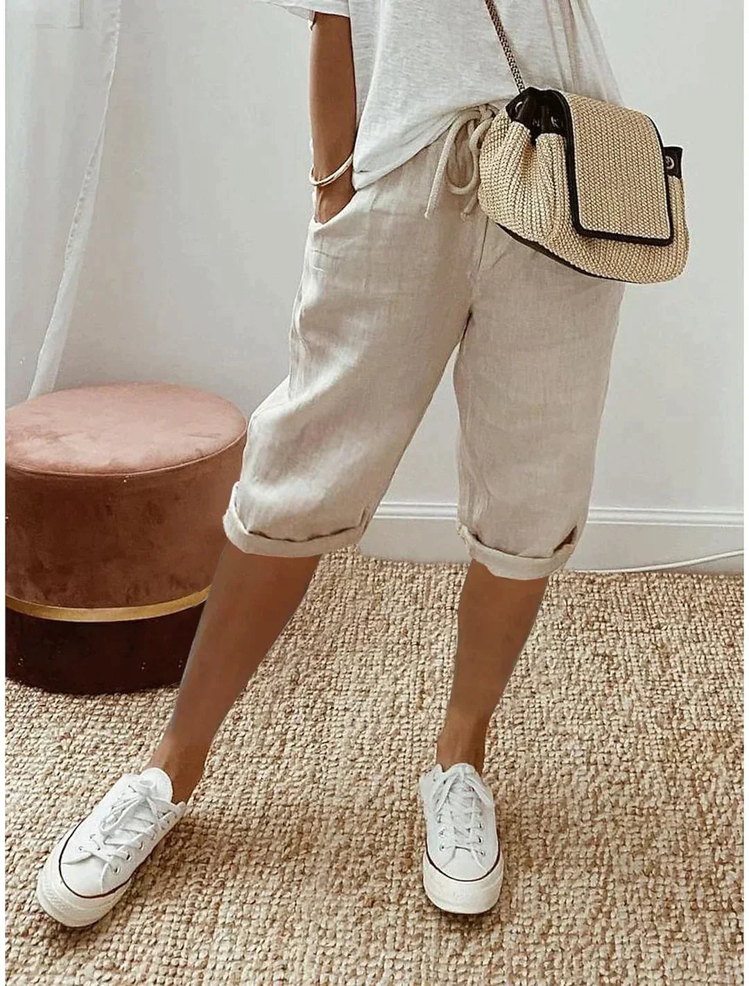 Fashionable Summer Women's Linen Pants - Lina