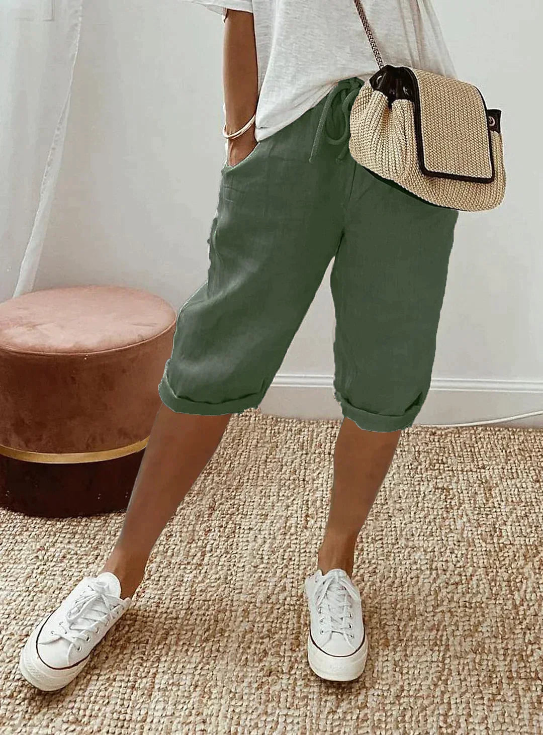 Fashionable Summer Women's Linen Pants - Lina