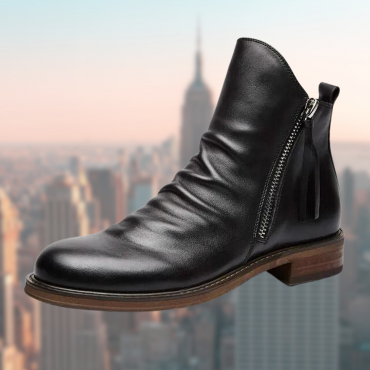 Stylish Men's Leather Boots – Milan