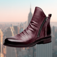 Stylish Men's Leather Boots – Milan