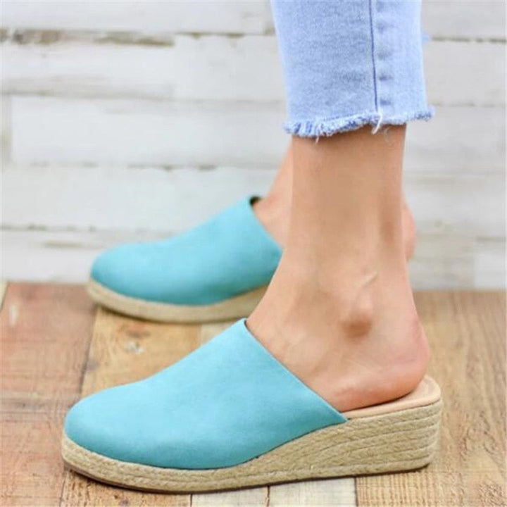 Retro chic kilehæl sandaler - Vera