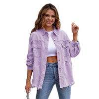 Boho Women's Denim Jacket with Ibiza Flair & Slim Fit for Spring/Summer – Yara