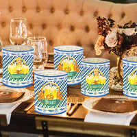 Set de faroles de mesa con diseño Oktoberfest (12 piezas, 1+1 gratis) – LampenFreude Oktoberfest 2025