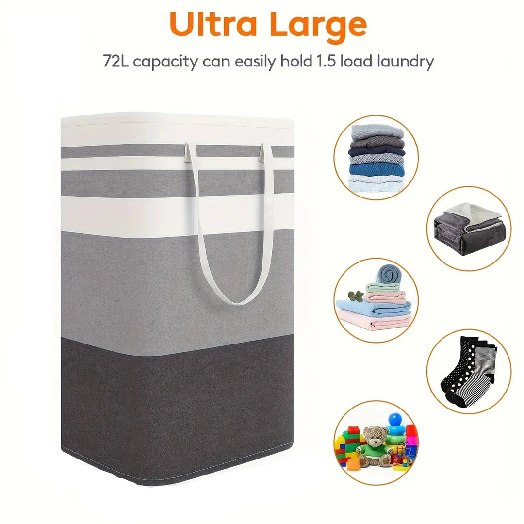 75L Large Laundry Basket with Handles and Foldable Design – Solen