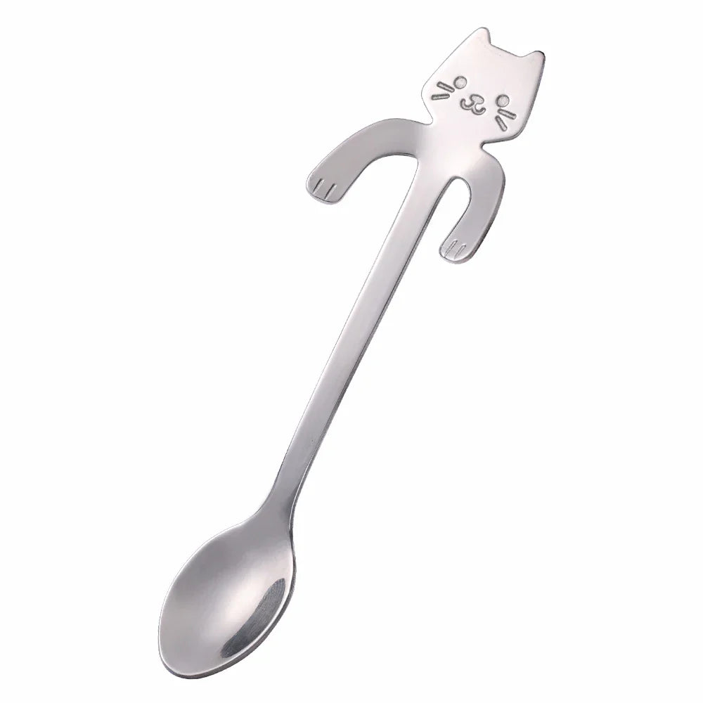 Mini stainless steel cat spoons - Whiskra