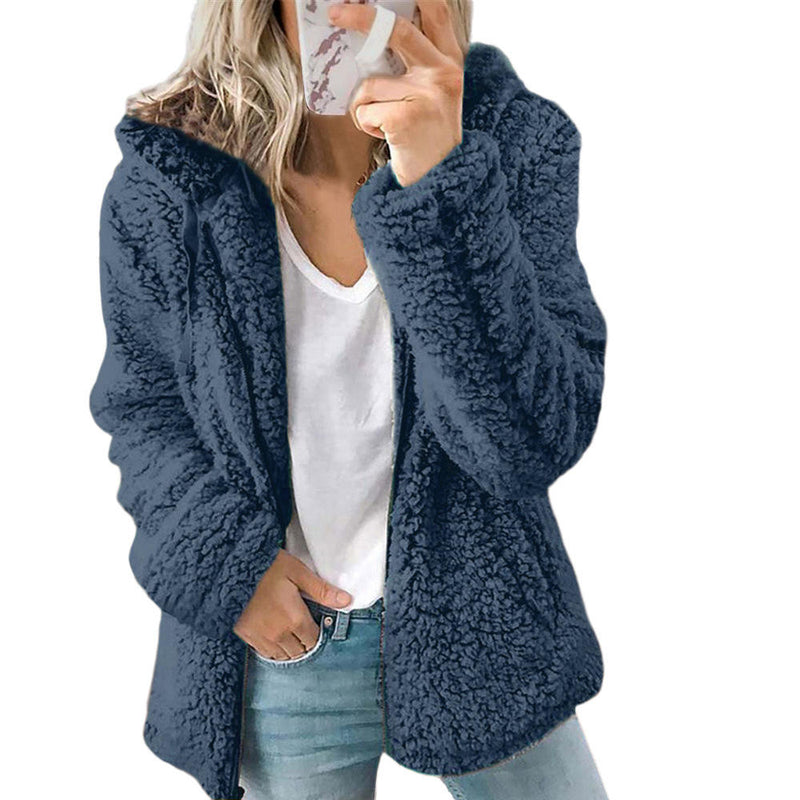 Dame Teddy-fleece-frakke – Liora