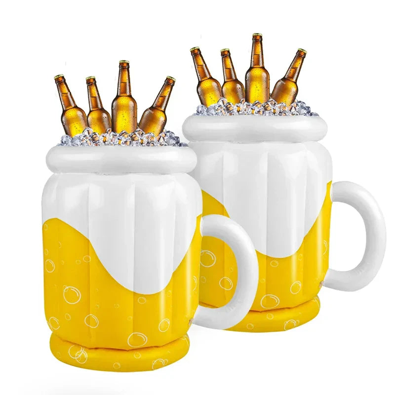 Enfriadores de cerveza inflables 1/2 pieza – Diversión para enfriar jarras de cerveza Oktoberfest 2025