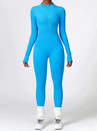 Luxurious full-body romper with long sleeves - Lisa