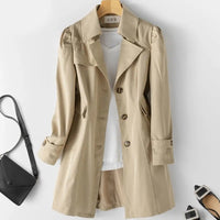 Stilig mellomstor trenchcoat for damer – Victoria