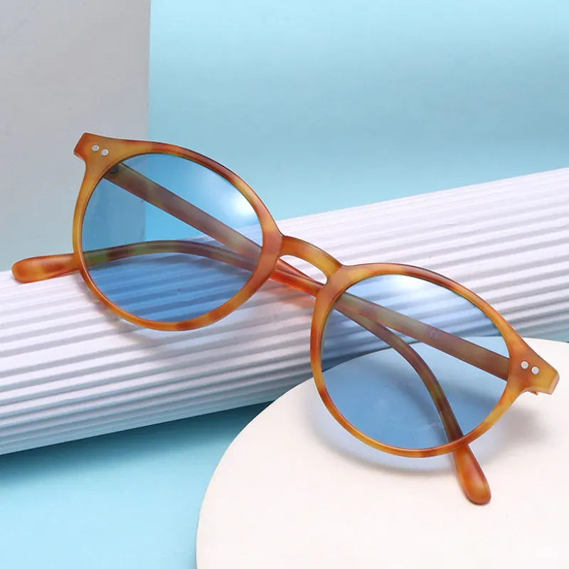 Retro Round Polarized Sunglasses - SunnyStyle