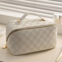 Cosmetic Bag made of PU Leather with Compartments – LuxeCarry