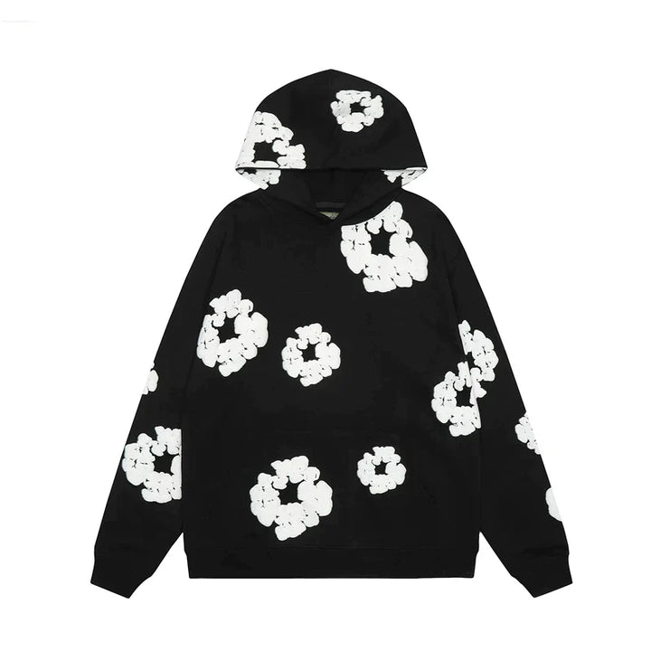 Casual Women's Hoodie with Floral Pattern - Amara