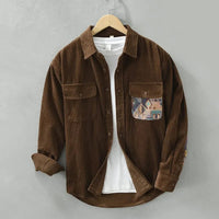 Cotton men's shirt with long sleeves - Quinten