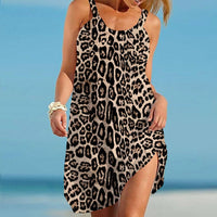 Luftige Leopardenmuster Sommerkleid – Noa