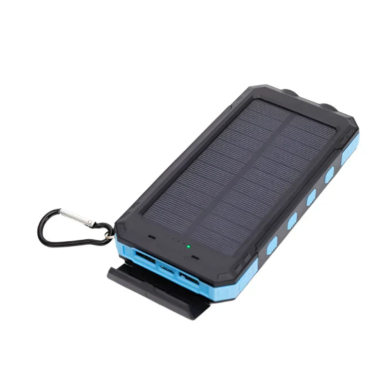 Solar-powered power bank with flashlight – SolarCharge Pro