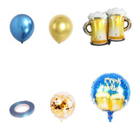 Ballonsæt i ølkrus-design (16 dele) – ProstBallon Oktoberfest 2025