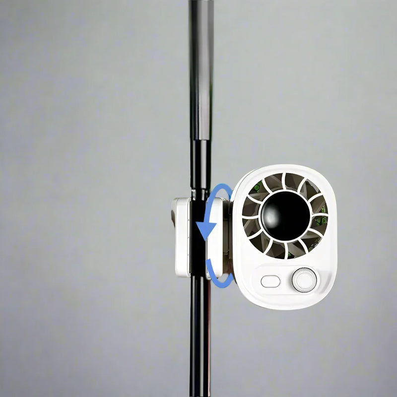 Hipacool tragbarer Autoklippventilator mit 360° Drehung & 100 Geschwindigkeiten – ClipAir