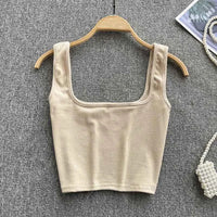 Seamless Crop Top in Solid Color – Zayra