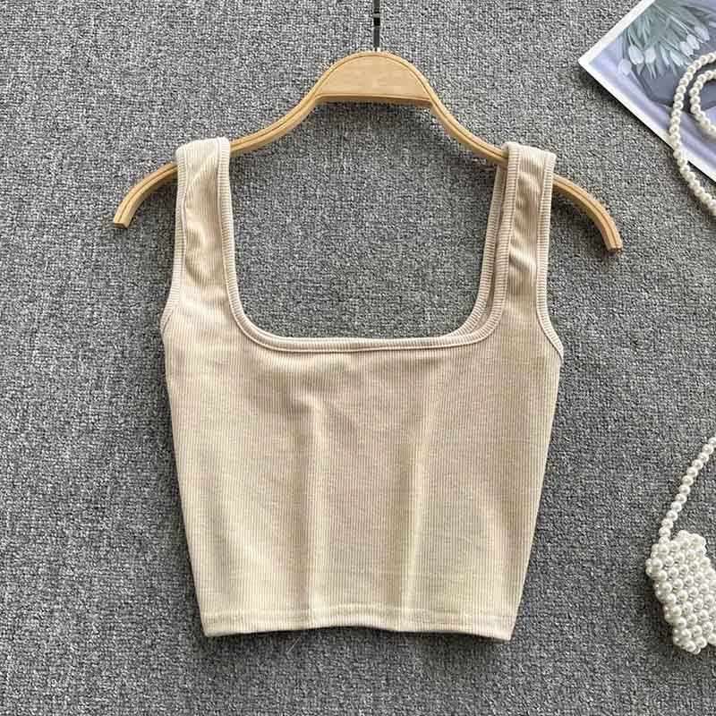 Seamless Crop Top in Solid Color – Zayra