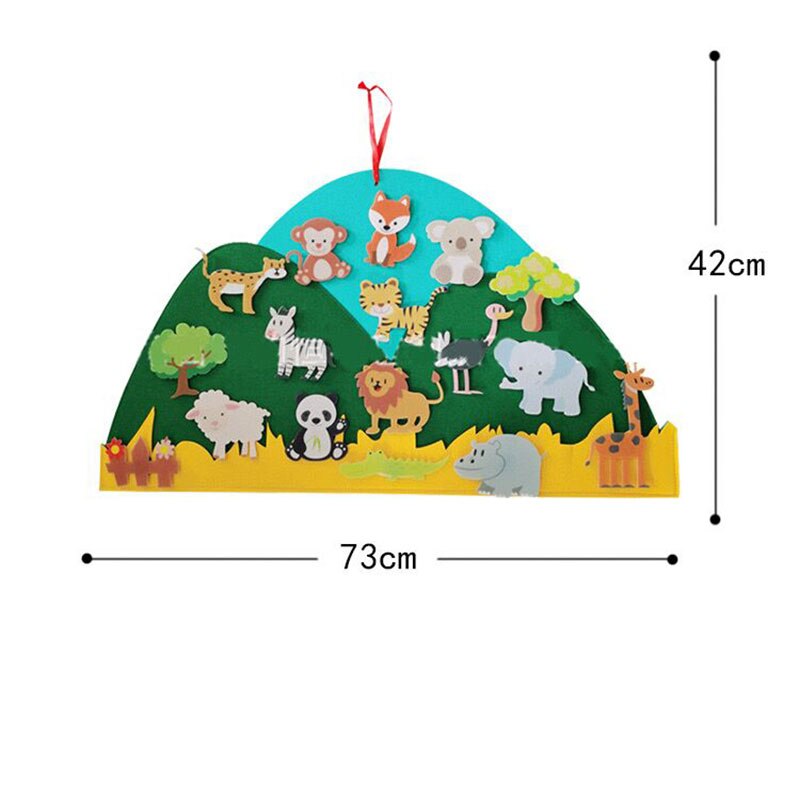 DIY filtbræt til børn - AnimalAdventure