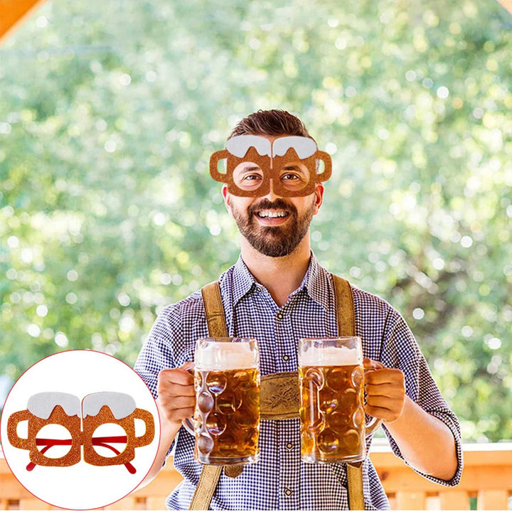 Partybrillesæt i Oktoberfest-design (12 dele) - 1+1 Gratis – SpaßBrillen Oktoberfest 2025