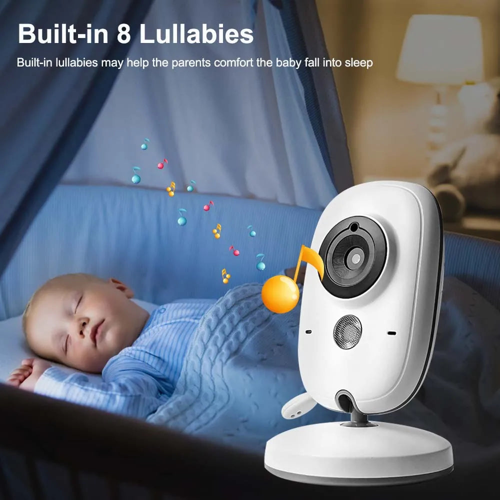 3,5-Zoll Video-Babyphone mit Nachtsicht, Temperaturanzeige und Gegensprechanlage
