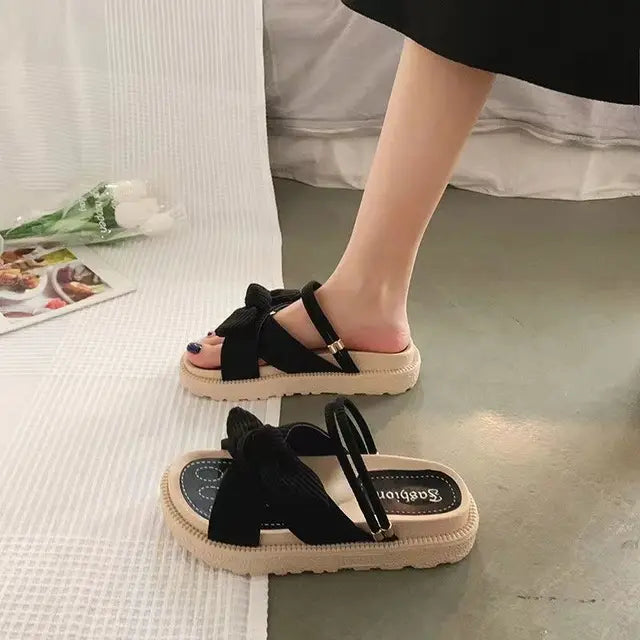 Espadrillesandaler med snøring - Sienna